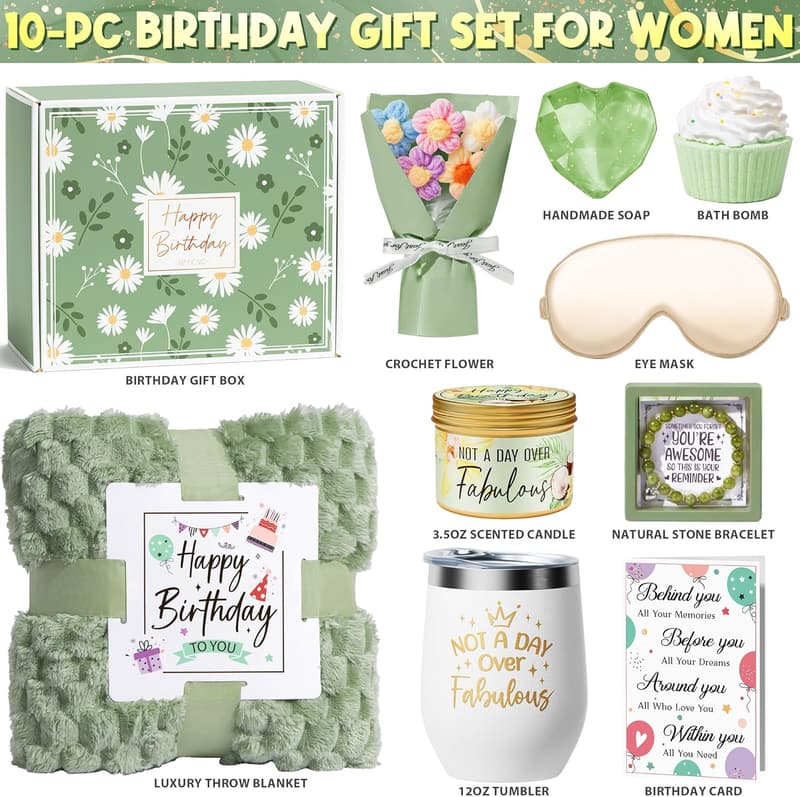 Luxury Spa Gift Basket for Women - Relaxing Self-Care Set