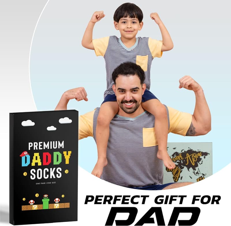 Funny Novelty Socks for Dad - Birthday Gift Idea