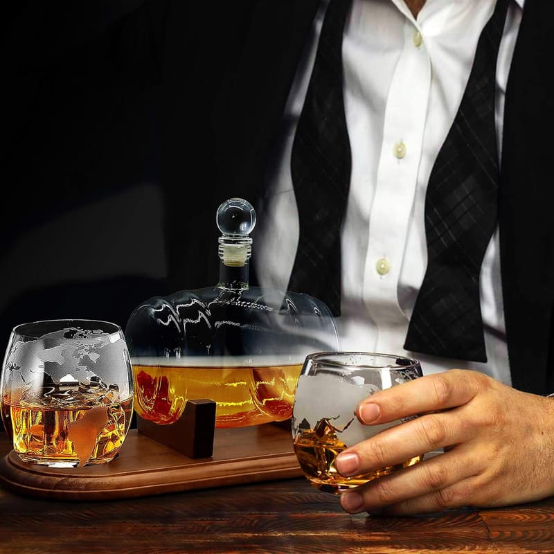 750ml Whiskey Decanter Set with Glasses & Stopper