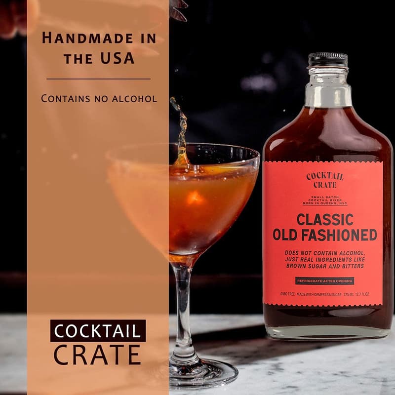 Old Fashioned Cocktail Mixer - Handcrafted Premium Syrup, 2 Pack