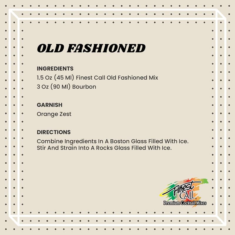 Old Fashioned Drink Mix - Premium 1 Liter Trio Pack