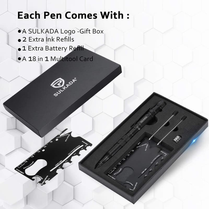 Tactical Pen Gift Set for Men and Women - Unique Birthday Present