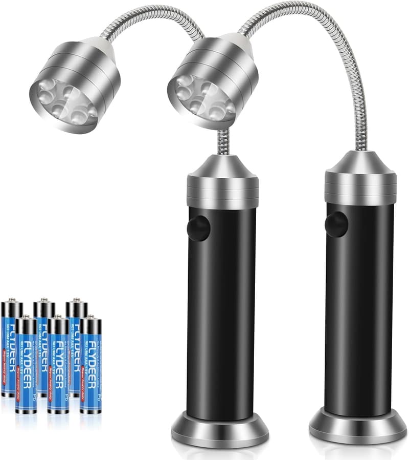 BBQ Grill Light with Magnetic Base & Flexible Gooseneck - 2 Pack