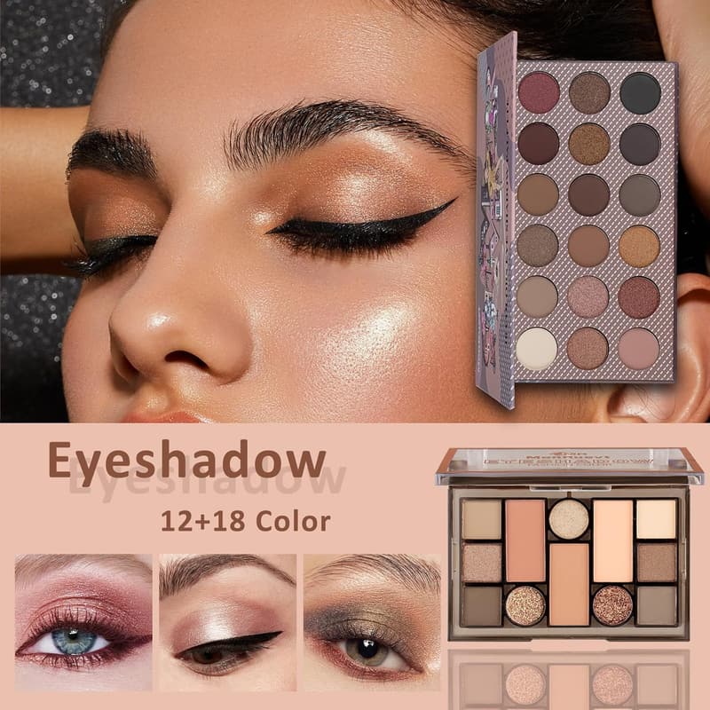 Teen Makeup Kit with Eyeshadow Palette & Foundation Set