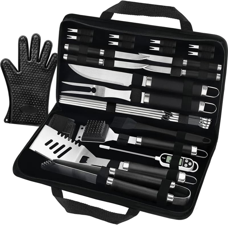 BBQ Accessories Set - 26PCS Stainless Steel Grilling Tools