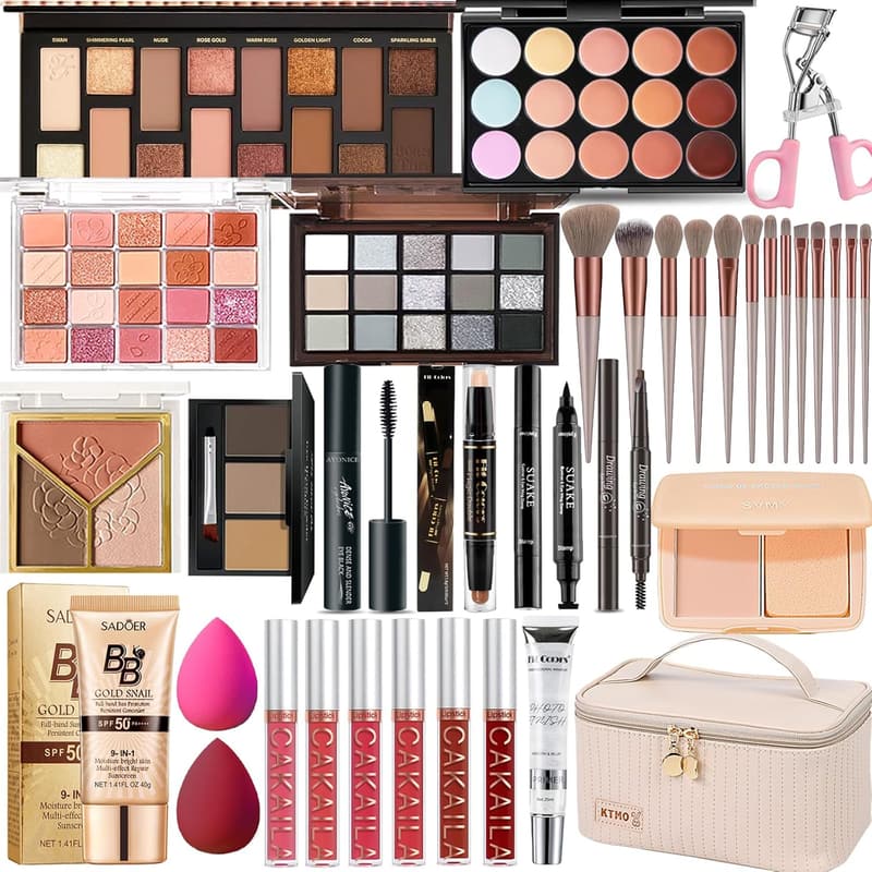 All-in-One Makeup Kit for Women & Teens - Travel Set
