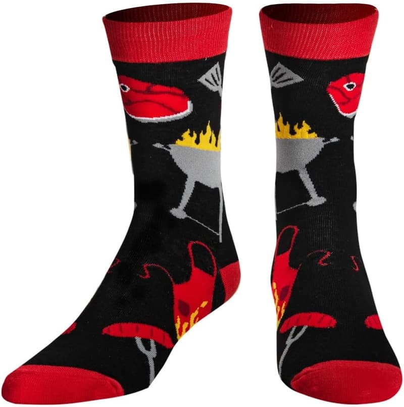 Colorful Snack-Themed Crew Socks for Men