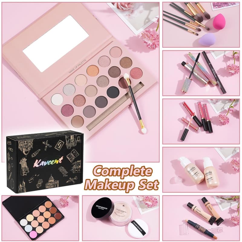 Christmas Makeup Gift Set for Teens & Women with Eyeshadow Palette