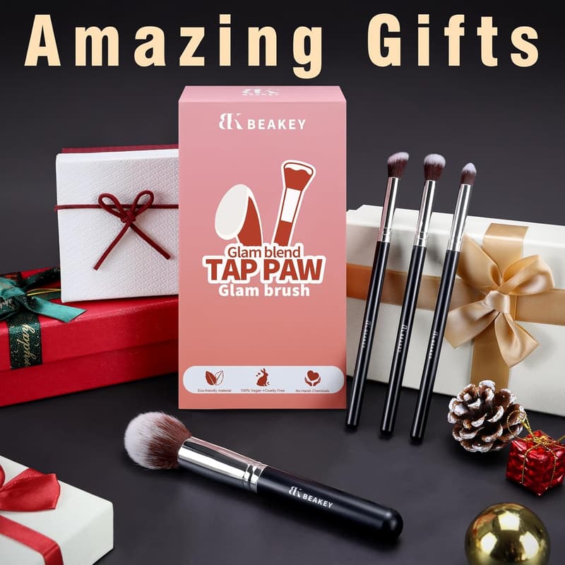 Professional Makeup Brush Set with Blending Sponges and Case