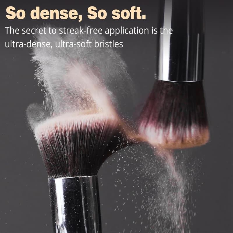 Professional Makeup Brush Set with Blending Sponges and Case