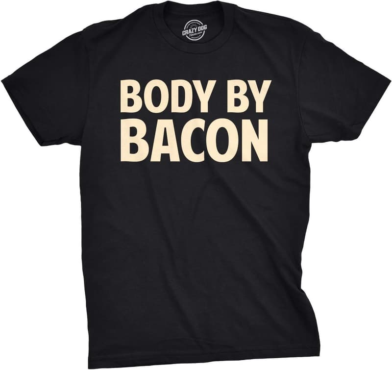 Funny Bacon Eating T-Shirt for Dad - Grilling Gift