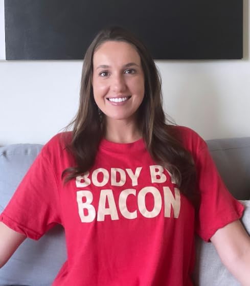 Funny Bacon Eating T-Shirt for Dad - Grilling Gift