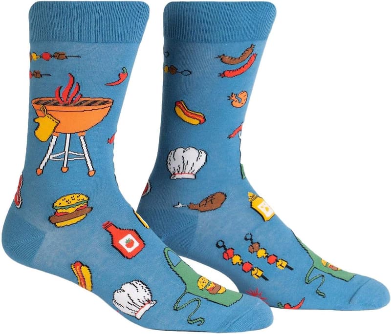 Men's Crew Socks - Space and Alien Design