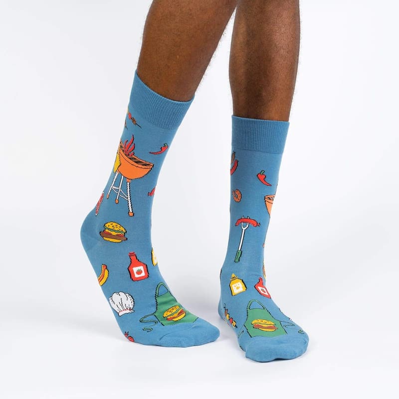 Men's Crew Socks - Space and Alien Design
