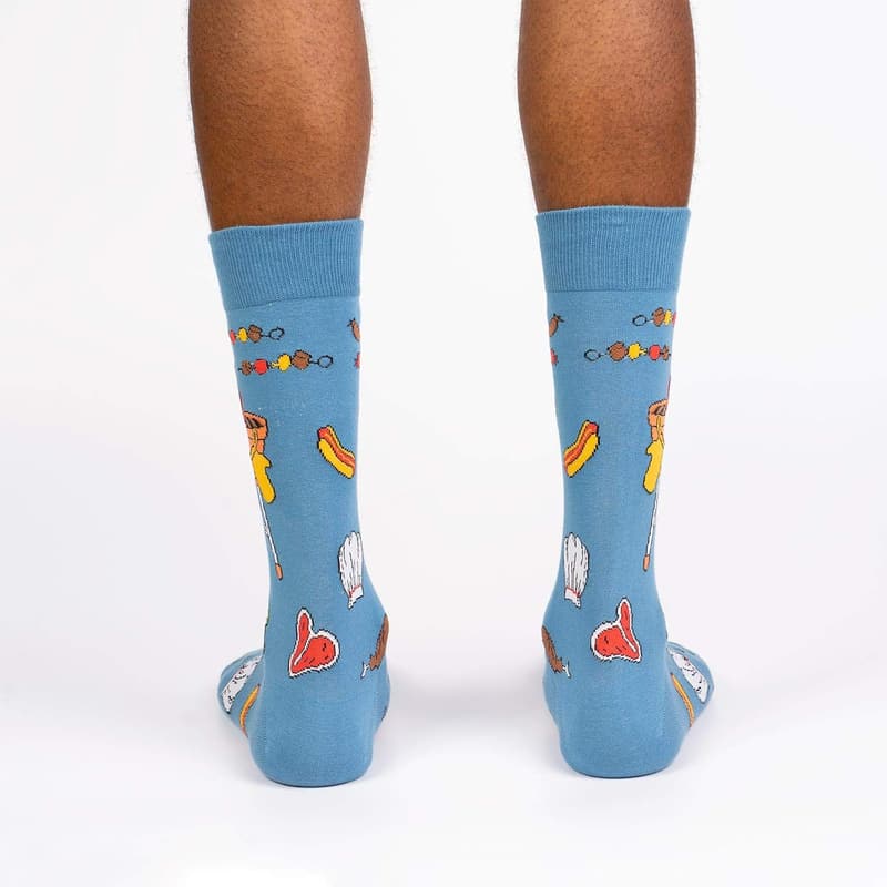 Men's Crew Socks - Space and Alien Design