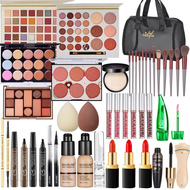 Travel Makeup Kit for Women - Complete Essential Bundle