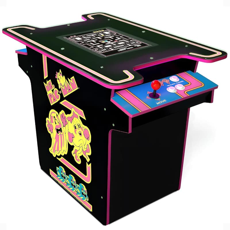Ms. PAC-Man Arcade Game Table - Black Series Edition, 12 Games