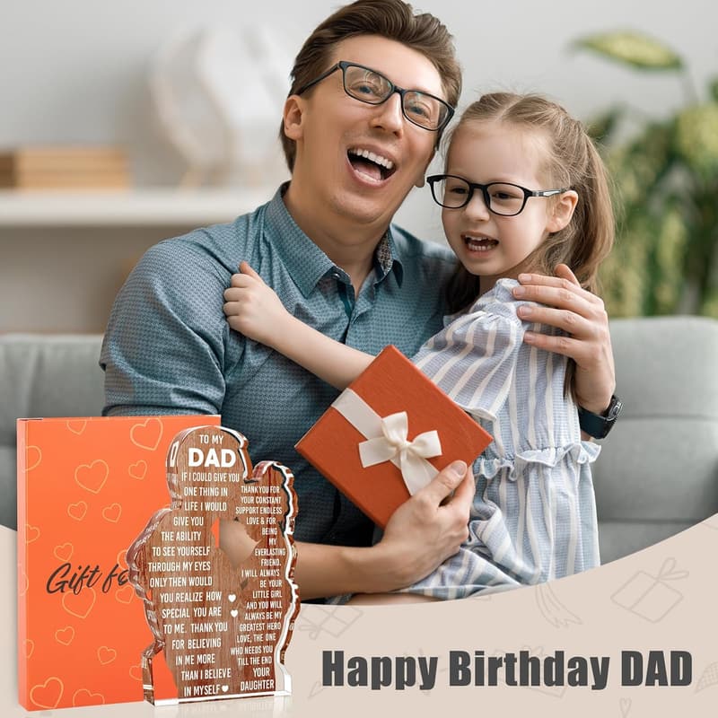 Father's Day Acrylic Plaque Gift from Daughter