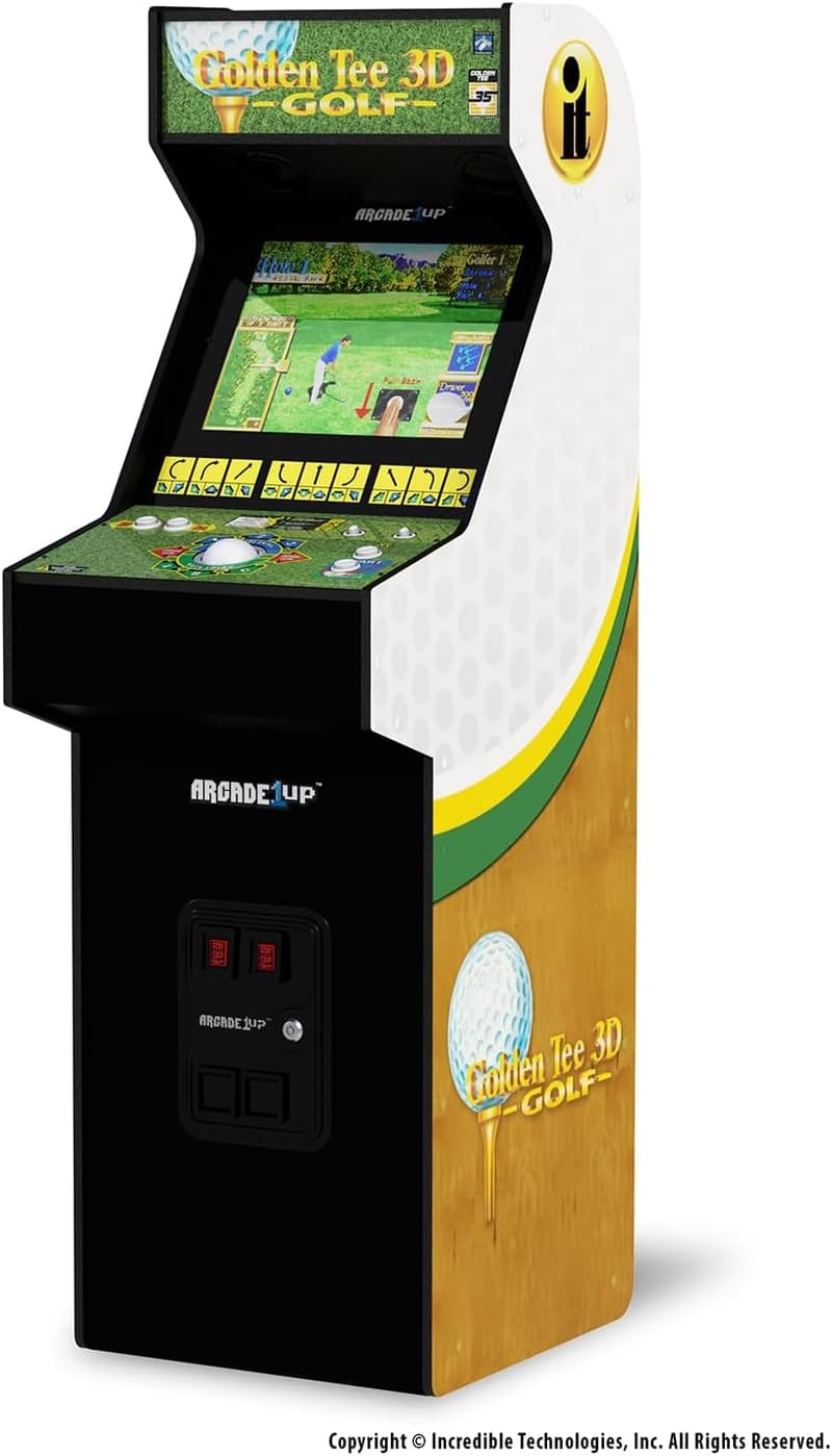 Home Arcade Machine: 5ft Golden Tee 3D Deluxe with 8 Games