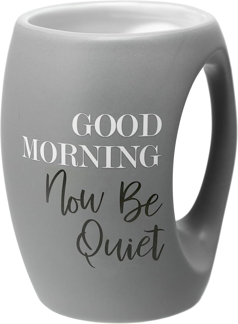 Good Morning Now Be Quiet - 16 oz Green Coffee Mug Gift for Couples