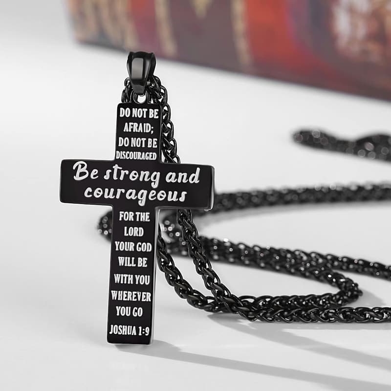 American Flag Cross Necklace for Men - Perfect Gift for Birthdays