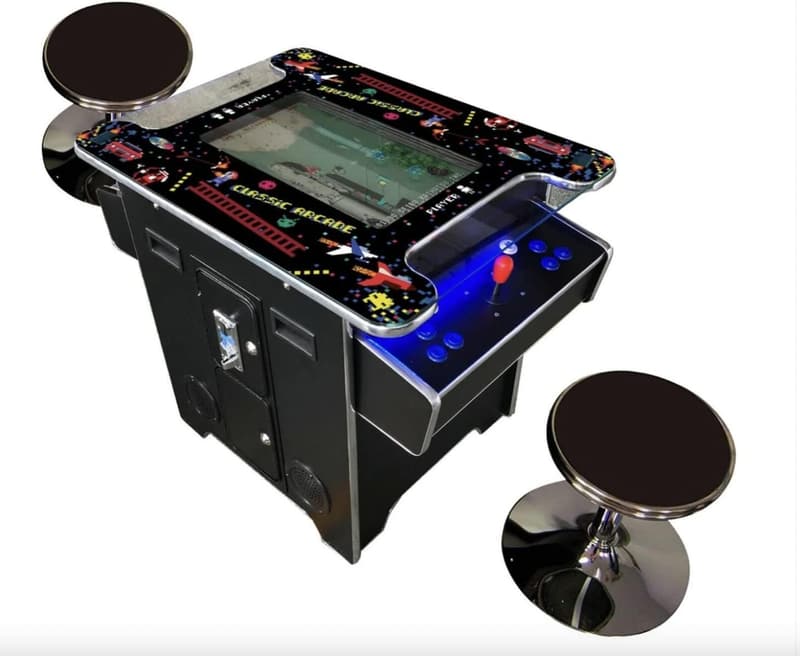 Commercial Grade 2-Player Cocktail Arcade Machine with 412 Games