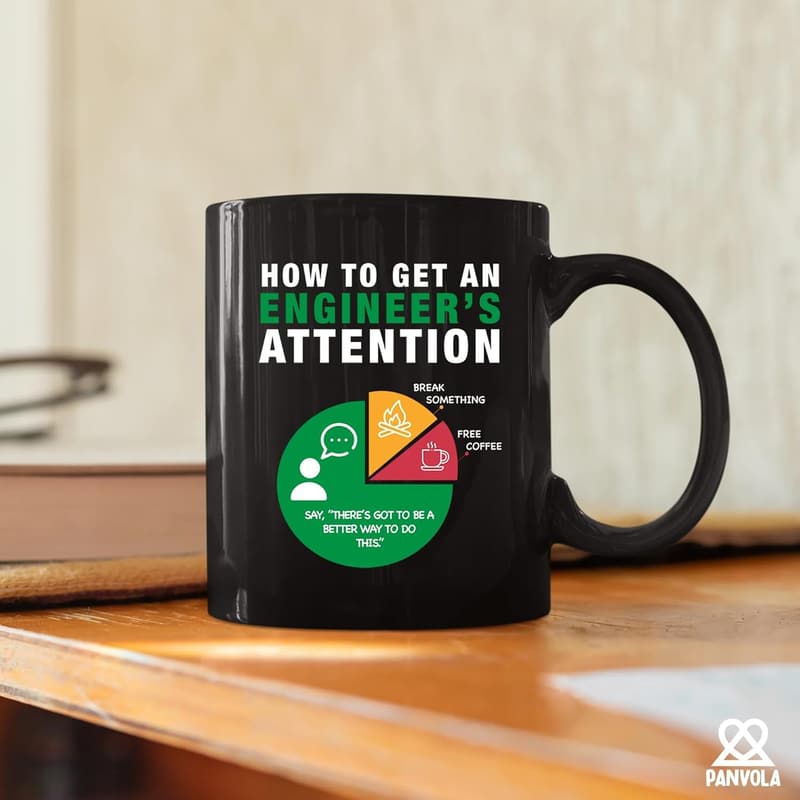 Funny Engineering Coffee Mug for Boyfriend, Husband, or Son