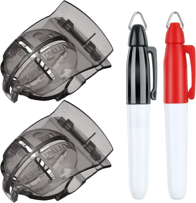 Golf Ball Alignment Marking Tool Set with Marker Pens - 4 Pieces