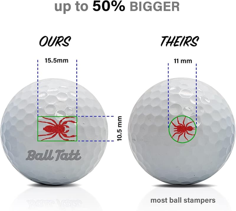 Golf Ball Stamp - Self-Inking, Quick-Dry, Waterproof - Perfect Gift for Golfers