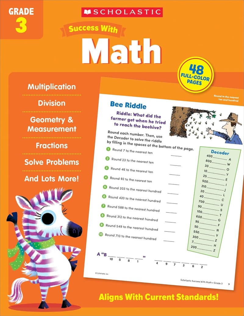 Grade 3 Math Success Workbook