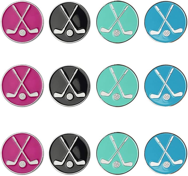 Assorted Golf Ball Markers Value Pack with Divot Repair Tools