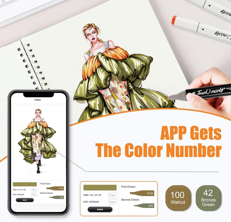 Alcohol-Based Art Markers Set with 170 Colors for Artists