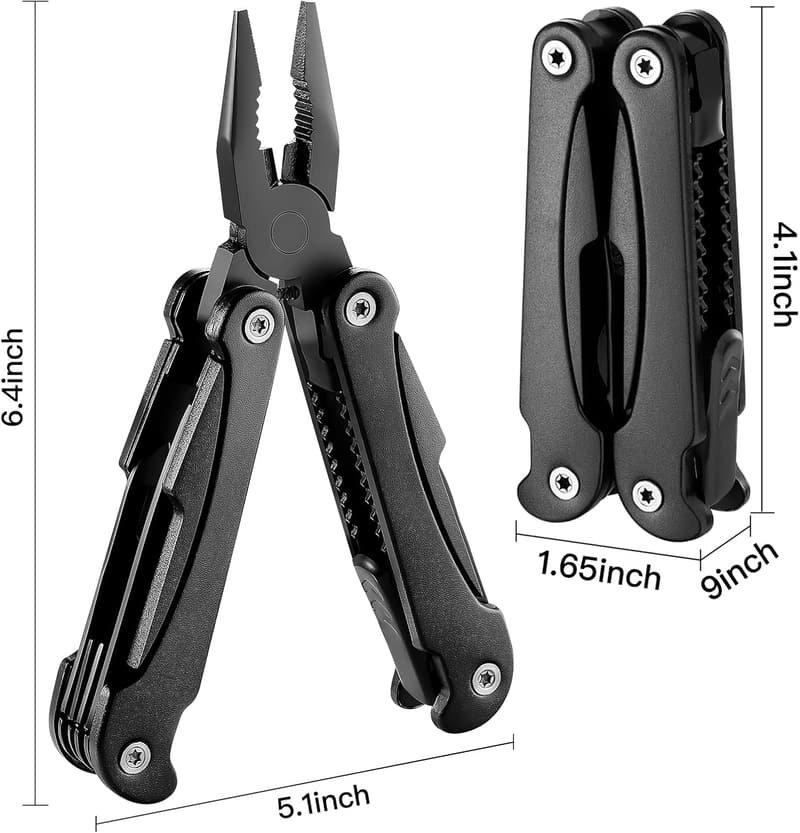 14-in-1 Pocket Multitool with Pliers - Great Gift for Men
