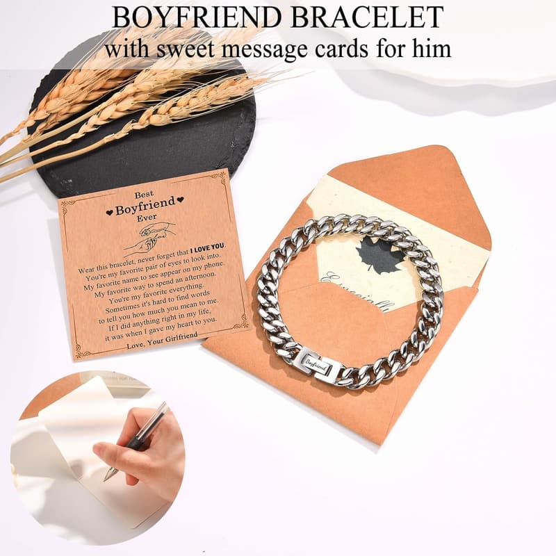 Cuban Bracelet Gift for Men - Graduation, Birthday, Valentine's Day