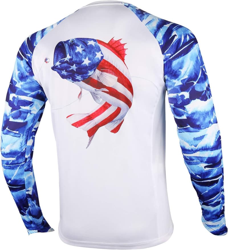 Men's Long Sleeve UV Protection Fishing Shirt Up to 50+