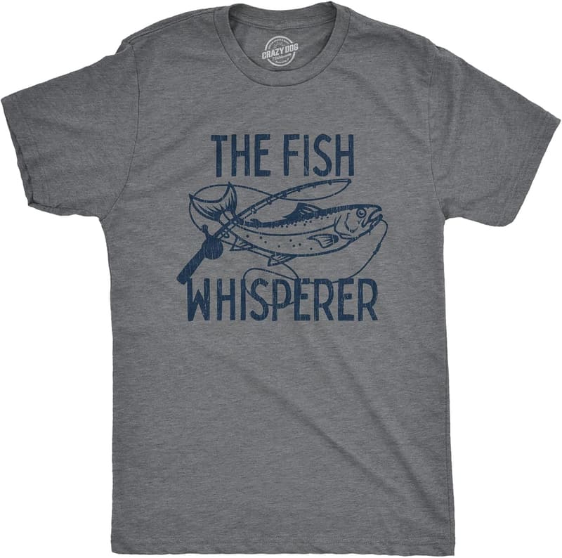 Fishing Shirt for Men – The Fish Whisperer Graphic Design