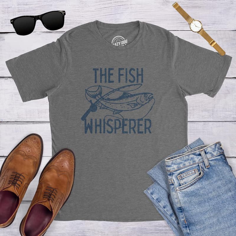 Fishing Shirt for Men – The Fish Whisperer Graphic Design