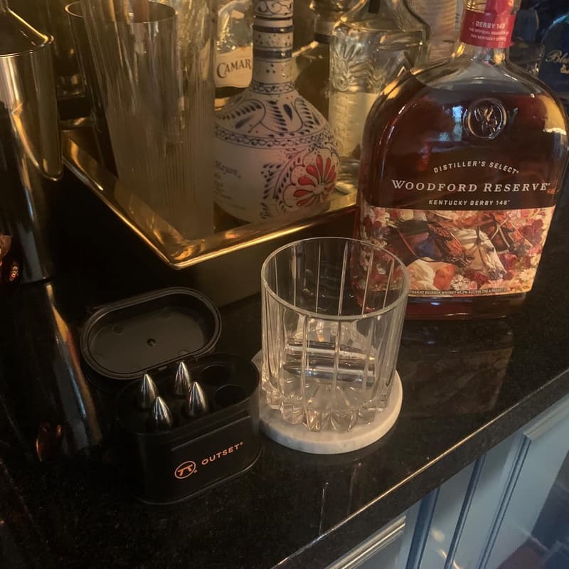 Stainless Steel Whiskey Stone Set with Case - 6 Ammo Shapes
