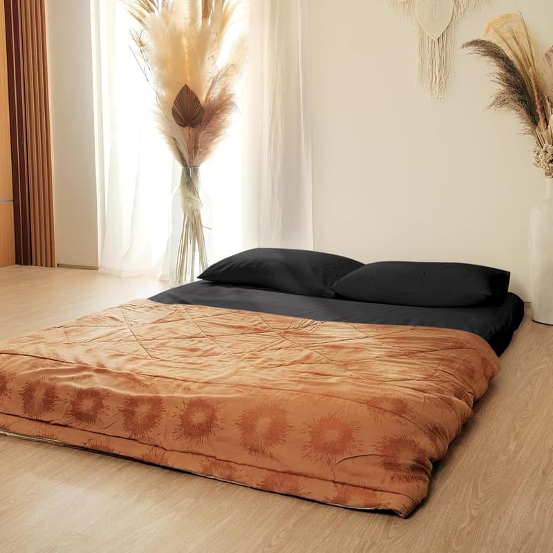 Portable Twin Japanese Futon Mattress - Medium Firm Shikibuton