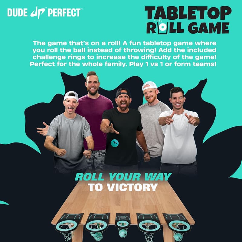 Tabletop Toss Game - Dude Perfect for Family Game Night