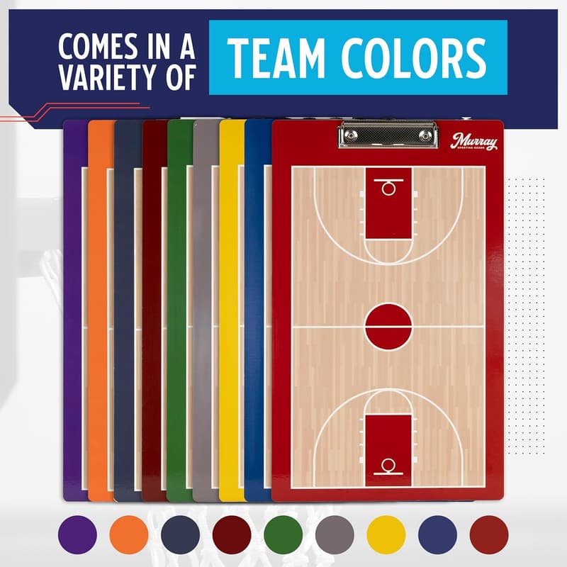 Basketball Coaches Clipboard in Team Colors