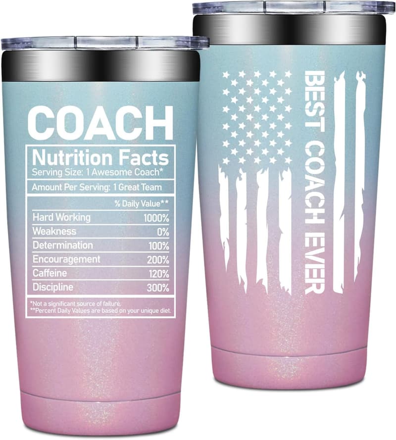 Coaches Appreciation Tumbler Cup - 20 oz for Women