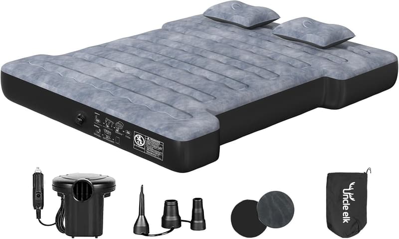 Inflatable Truck Bed Air Mattress for 6.5ft Trucks with Pump & Pillows