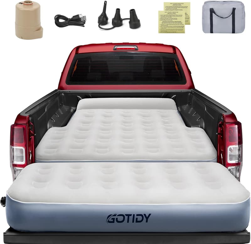 Tacoma Truck Inflatable Mattress with Built-in Pump