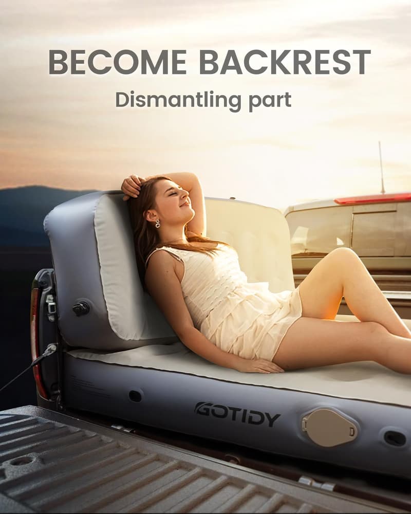 Tacoma Truck Inflatable Mattress with Built-in Pump