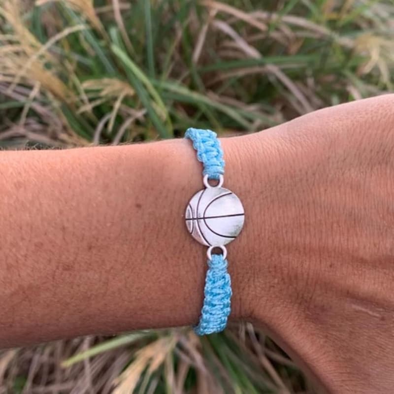 Basketball Charm Bracelet - Adjustable Unisex Friendship Jewelry