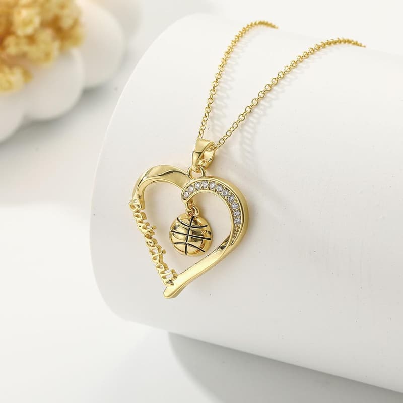 Teen Sports Necklace - Volleyball, Softball, Basketball, Baseball