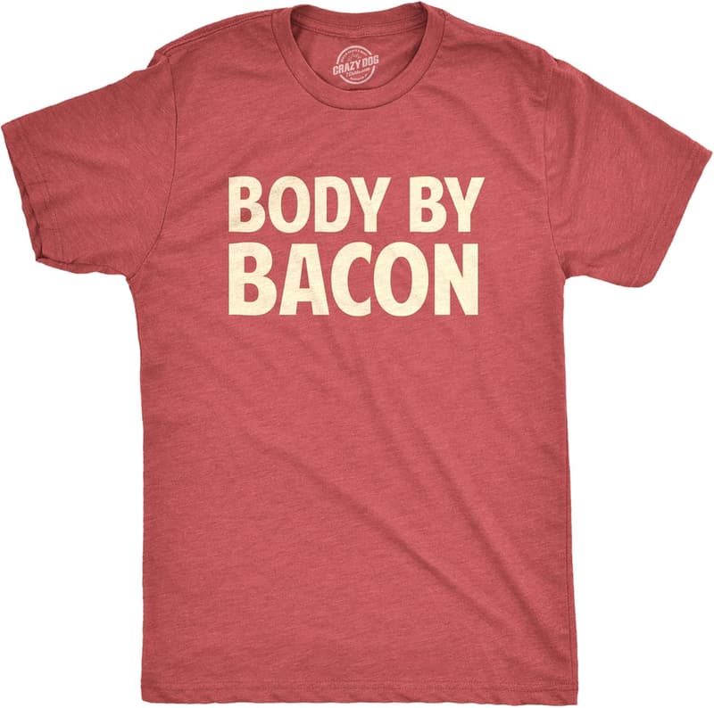 Funny Bacon Eating T-Shirt for Dad's Grilling Occasion