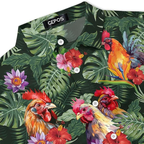 Summer Farm Animal Hawaiian Shirt for Men