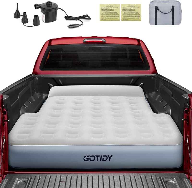 Truck Bed Air Mattress for 5-5.5ft Trucks - Ideal for Camping